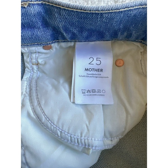 $238 NWT MOTHER PIXIE DAZZLER ANKLE FRAY  Jeans In Ivy League Cowboy Size 25 - Picture 9 of 16